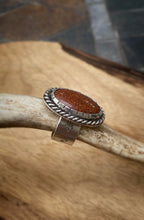 Load image into Gallery viewer, Dinosaur bone Sterling Silver Ring
